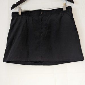 Lands End Skort Black Women's Size 10 Tennis/Golf